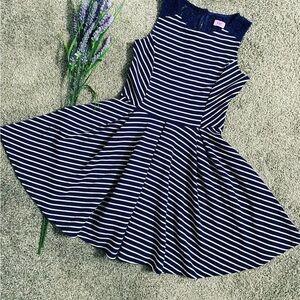 F&F Navy and White Striped Kids Dress